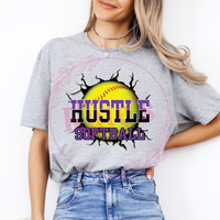 Hustle Softball Cracked Shirts