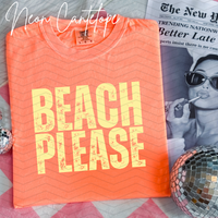 Beach Please Comfort Colors Tee