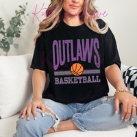 Weleetka Outlaws Vintage Basketball Shirt