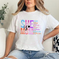She Is Mom Comfort Colors T-Shirt