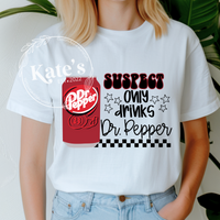 Suspect Only Drinks DP Shirt