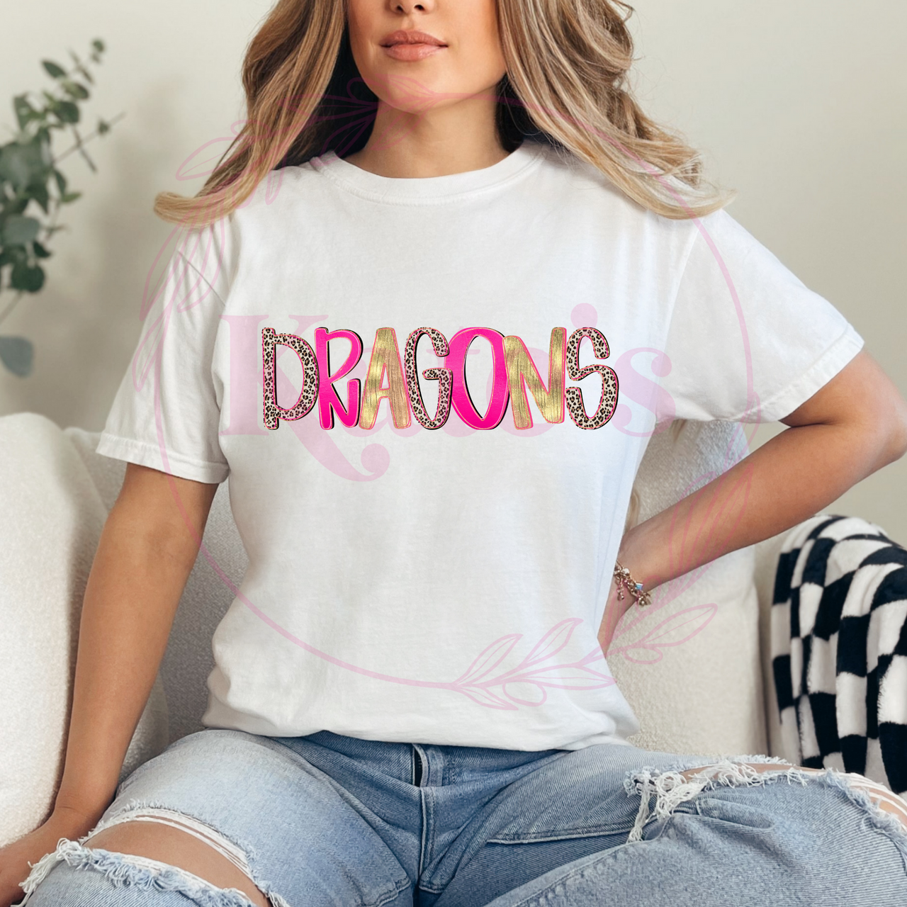 Dragons Preppy School Spirit Shirt