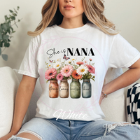 She Is Nana Comfort Colors T-Shirt