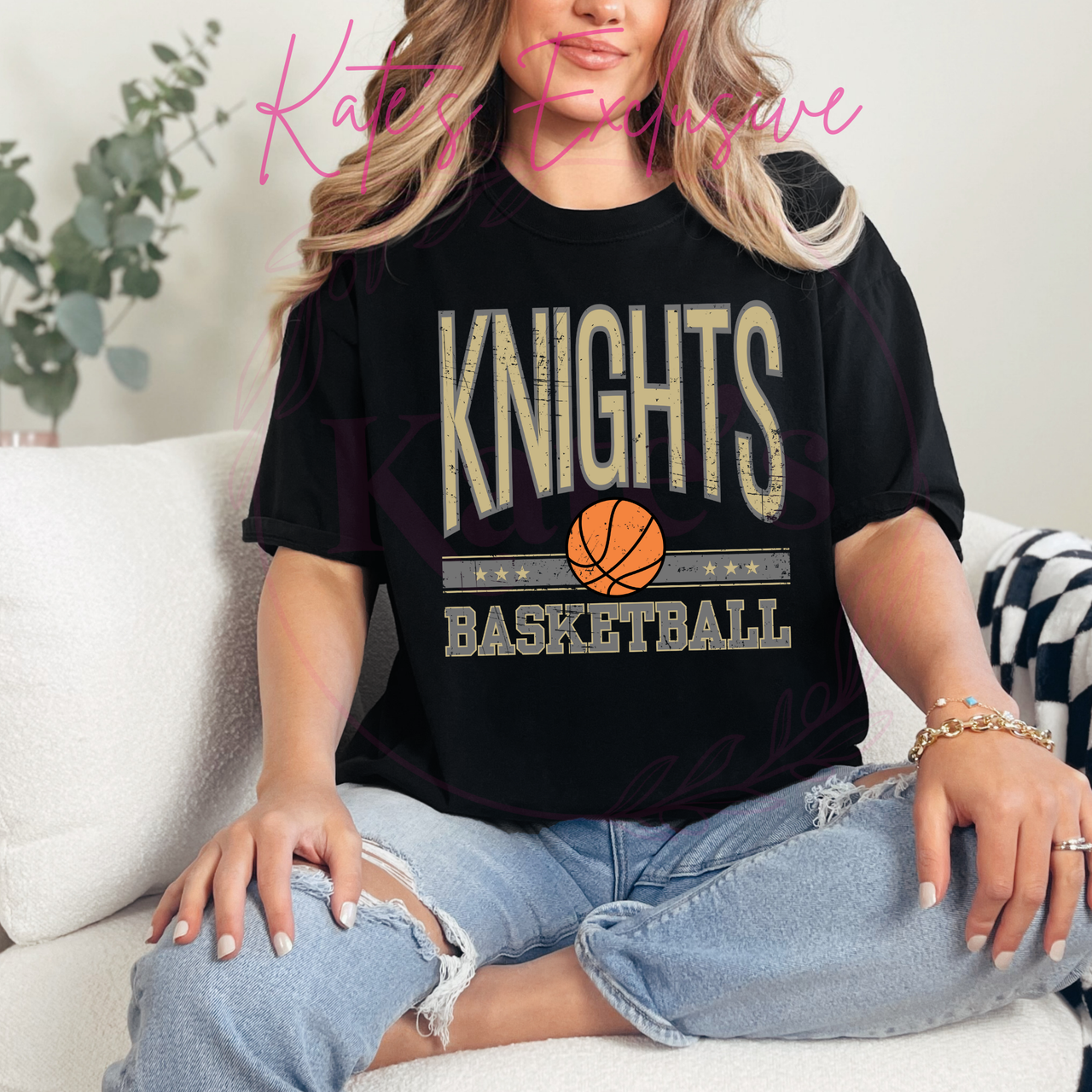Henryetta Knights Vintage Basketball Shirt