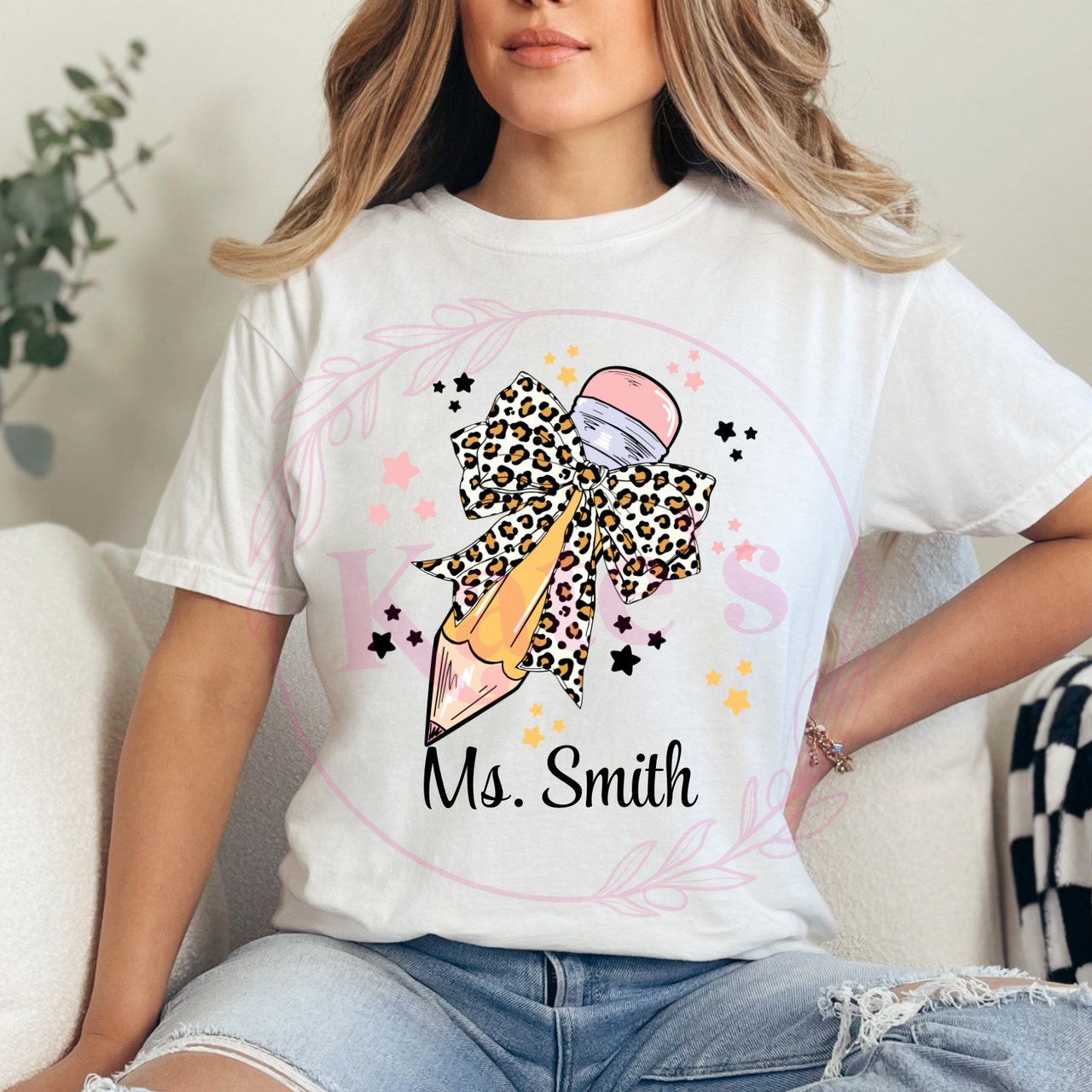 Custom Teacher Pencil T-Shirt
