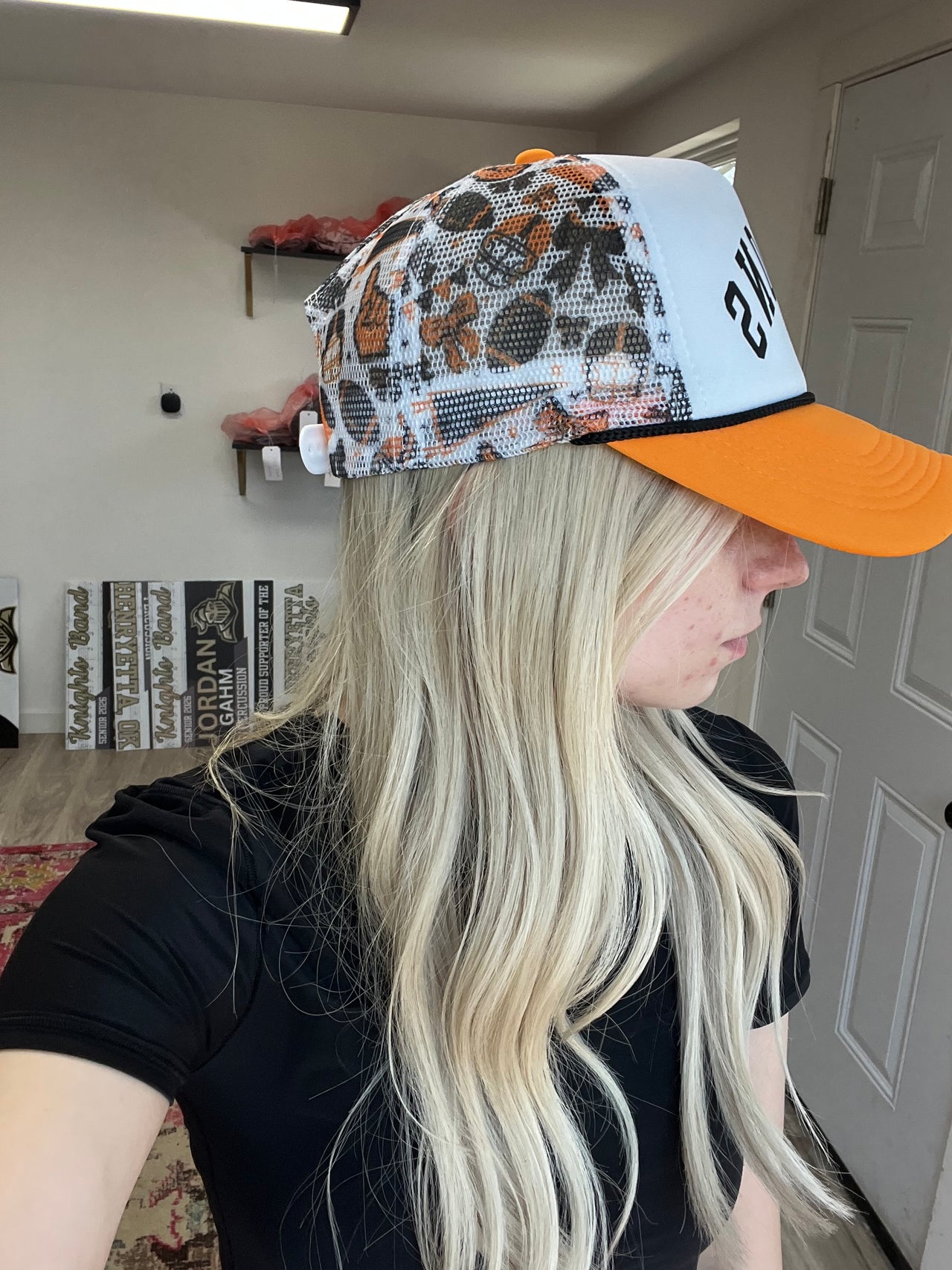 Football Medley Upside Down Mascot Trucker Hat