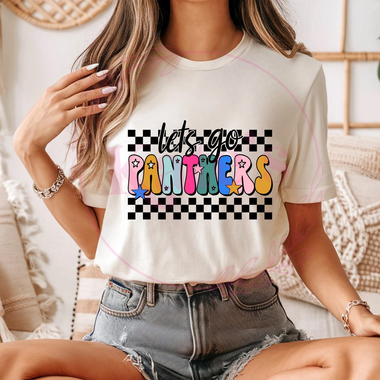 Lets Go Panthers Tee