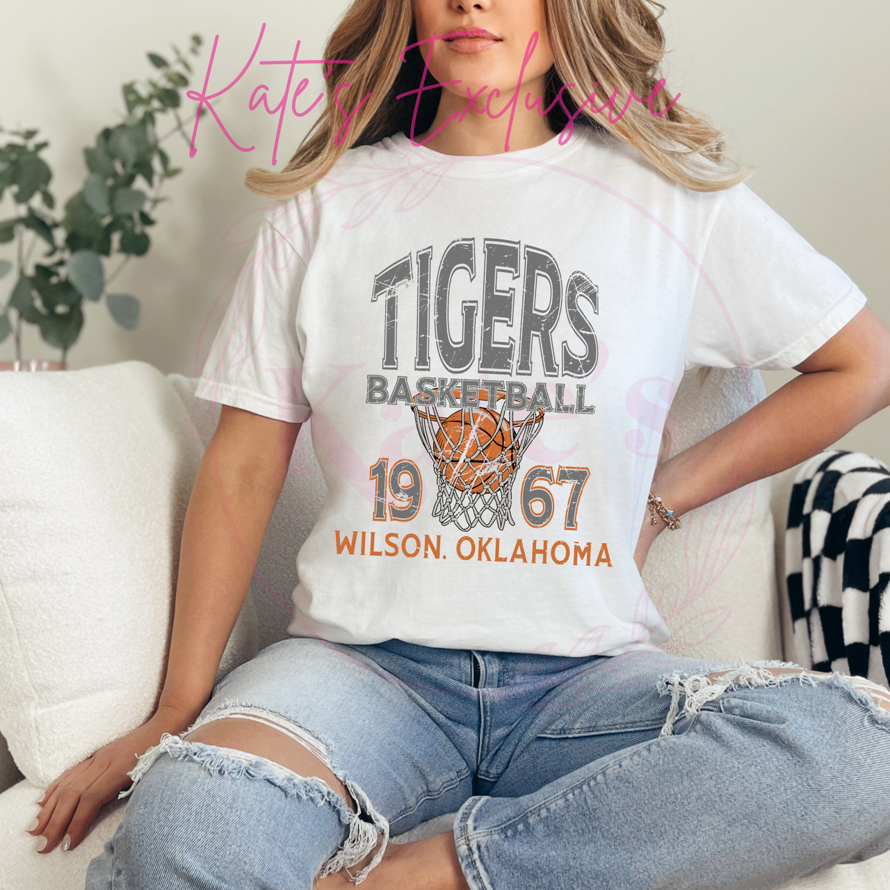 Tigers Vintage Basketball Shirt