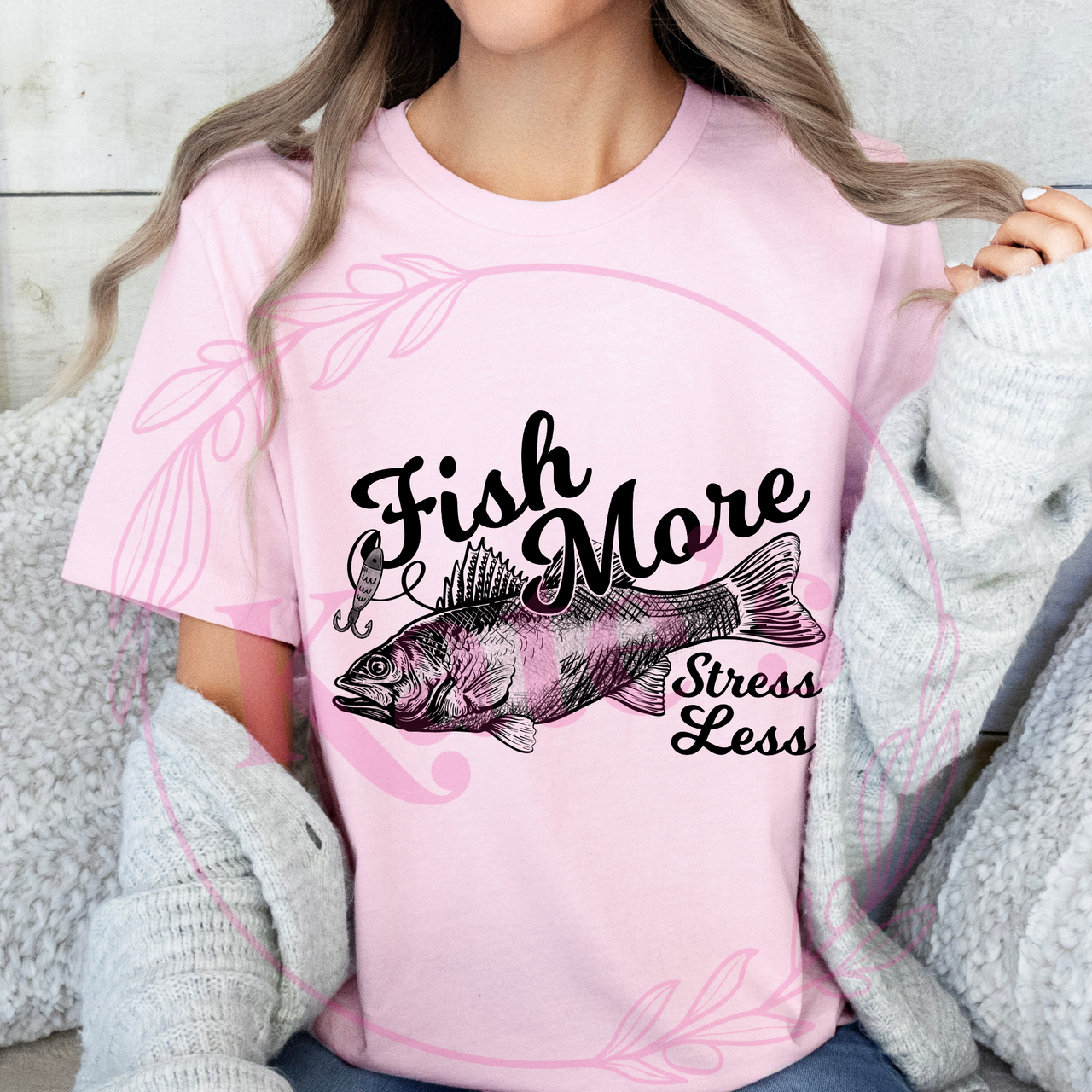 Fish More Stress Less T-Shirt
