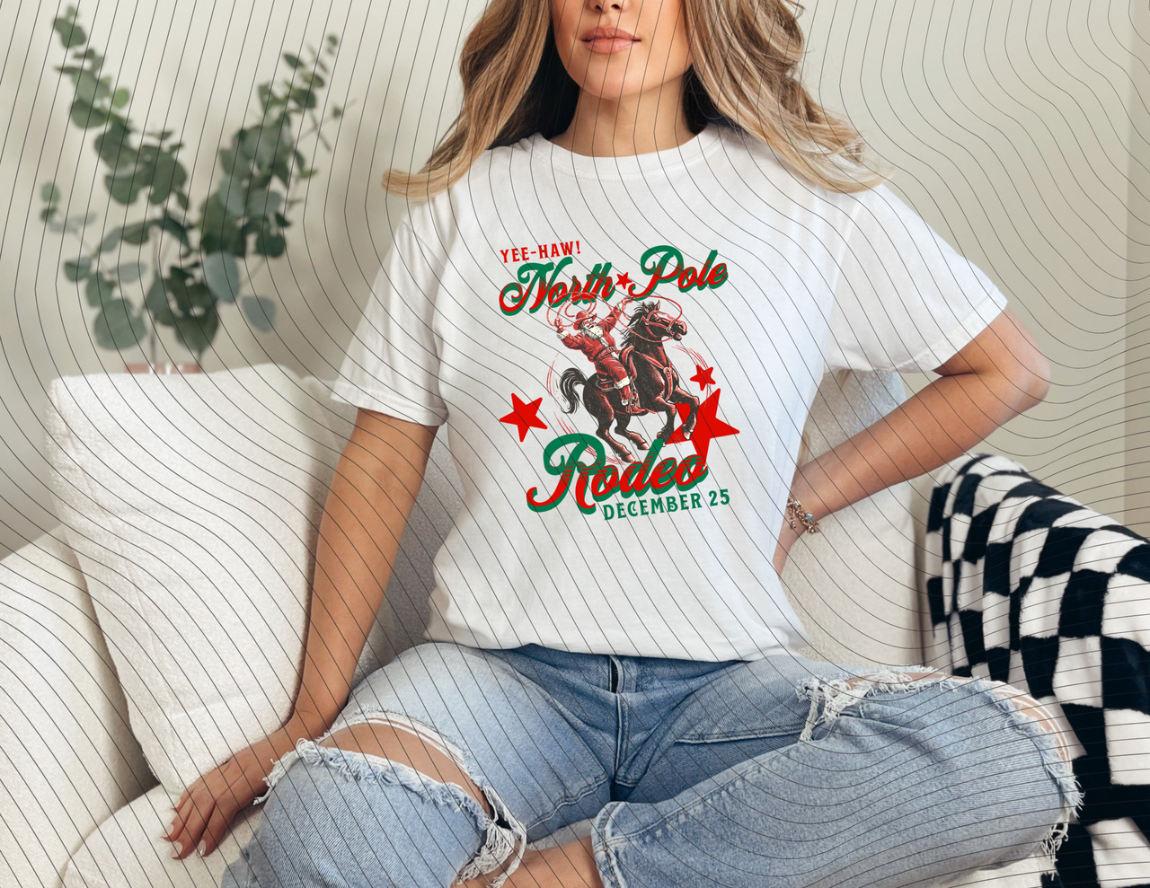 Yee Haw North Pole Direct-To-Film Transfer