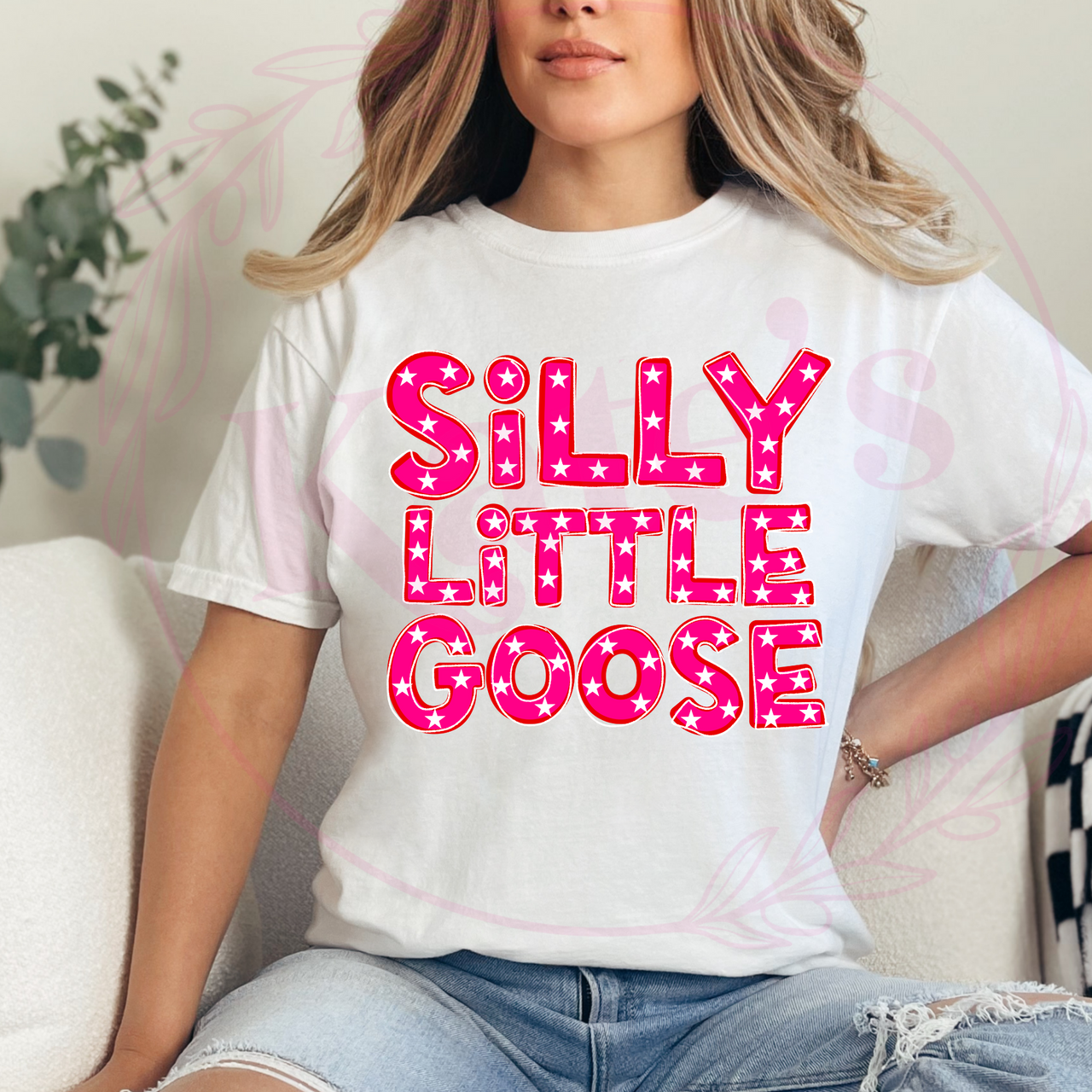 Hot Pink Silly Little Goose T-Shirt