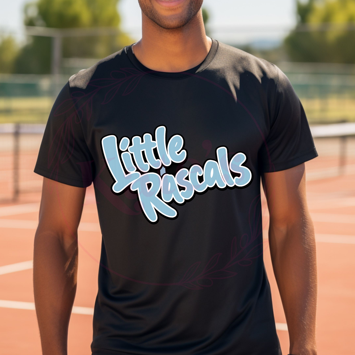 Little Rascals Logo design on a Dri Fit t-shirt