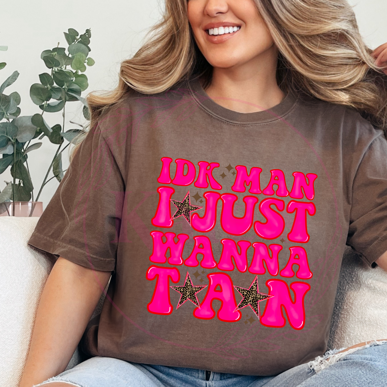 I Just Wanna Tan Comfort Colors Tee