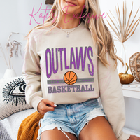 Weleetka Outlaws Vintage Basketball Shirt