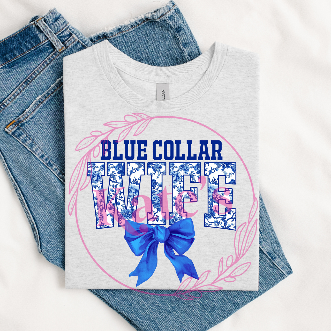 Blue Collar Wife Bow Shirts