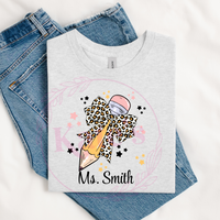Custom Teacher Pencil T-Shirt