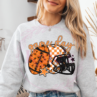 Orange Game Day Football & Helmet Shirt