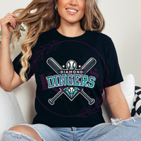 Diamond Dingers Baseball Shirts