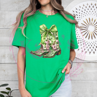 Shamrock Cowboy Boots T-Shirt
