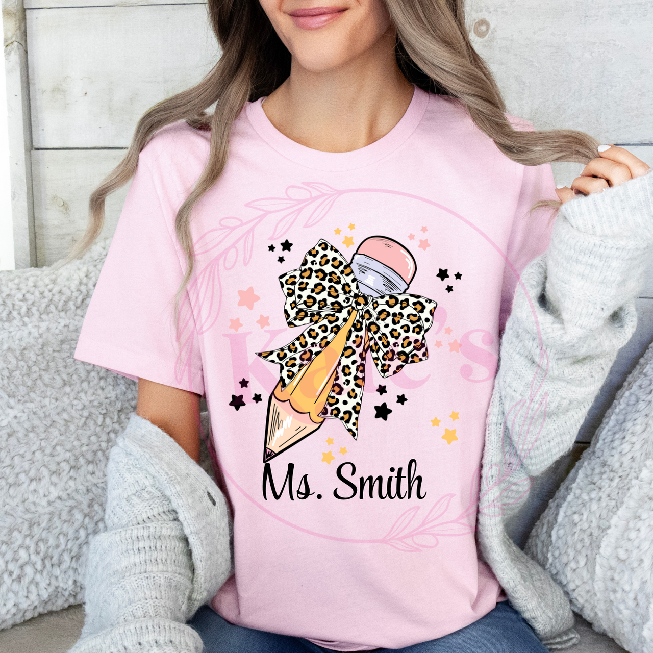 Custom Teacher Pencil T-Shirt