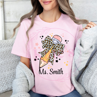 Custom Teacher Pencil T-Shirt