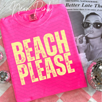Beach Please Comfort Colors Tee