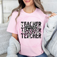 Checkered Teacher T-Shirt