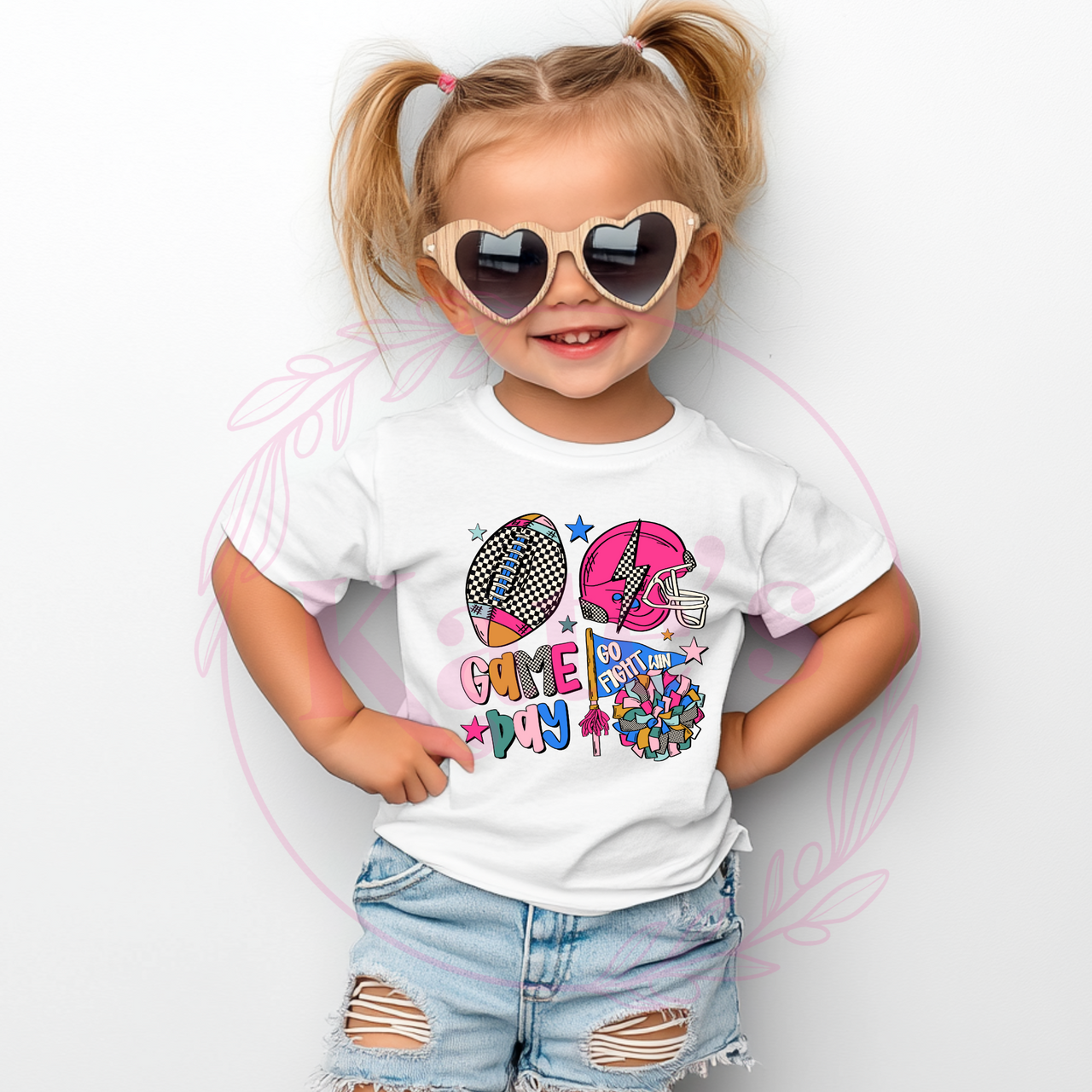 Girly Football Tee