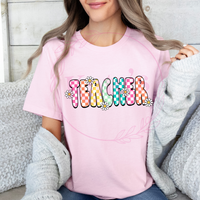 Daisy Retro Teacher T-Shirt