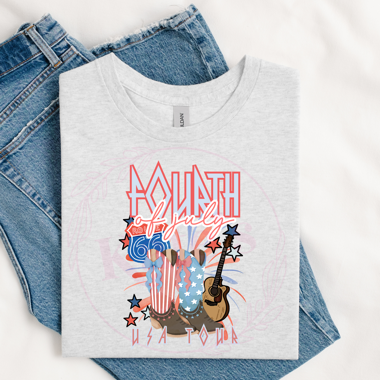 4th Of July Route 66 T-Shirt