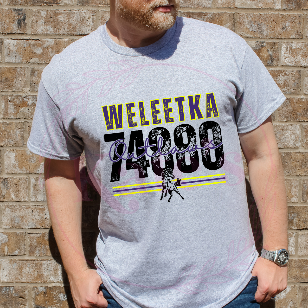Weleetka Zip Code School Spirit Shirt
