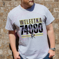 Weleetka Zip Code School Spirit Shirt