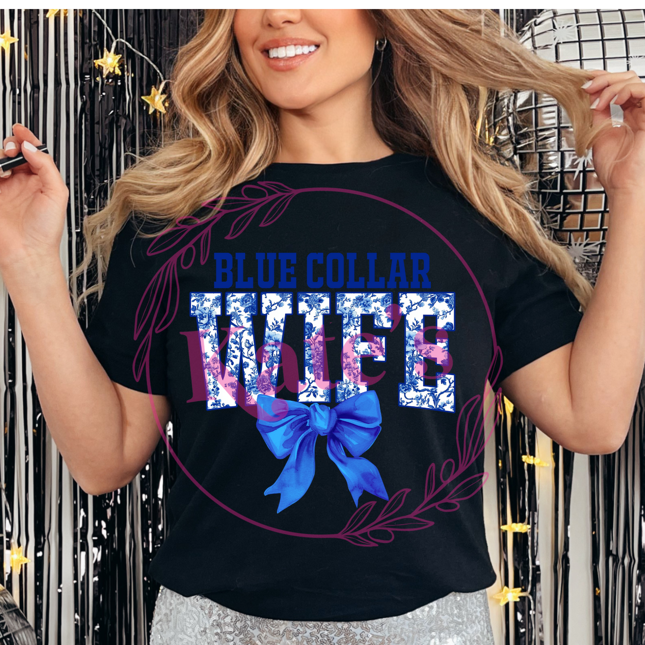 Blue Collar Wife Bow Shirts