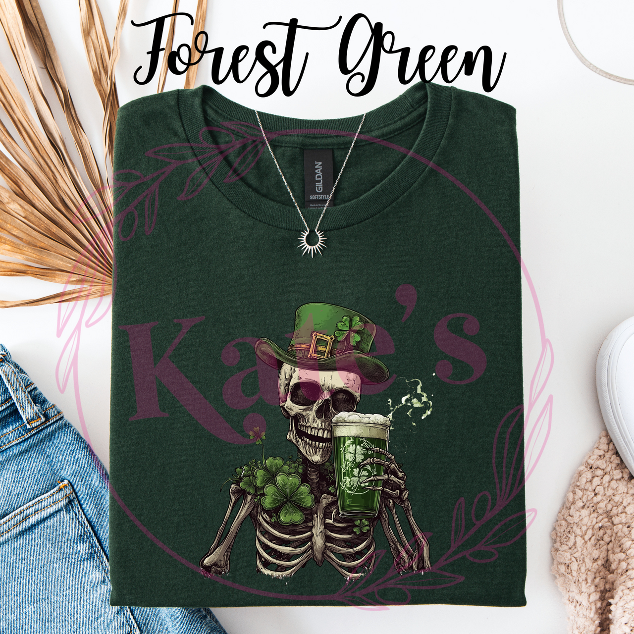 St. Patrick's Day Skeleton T-Shirt