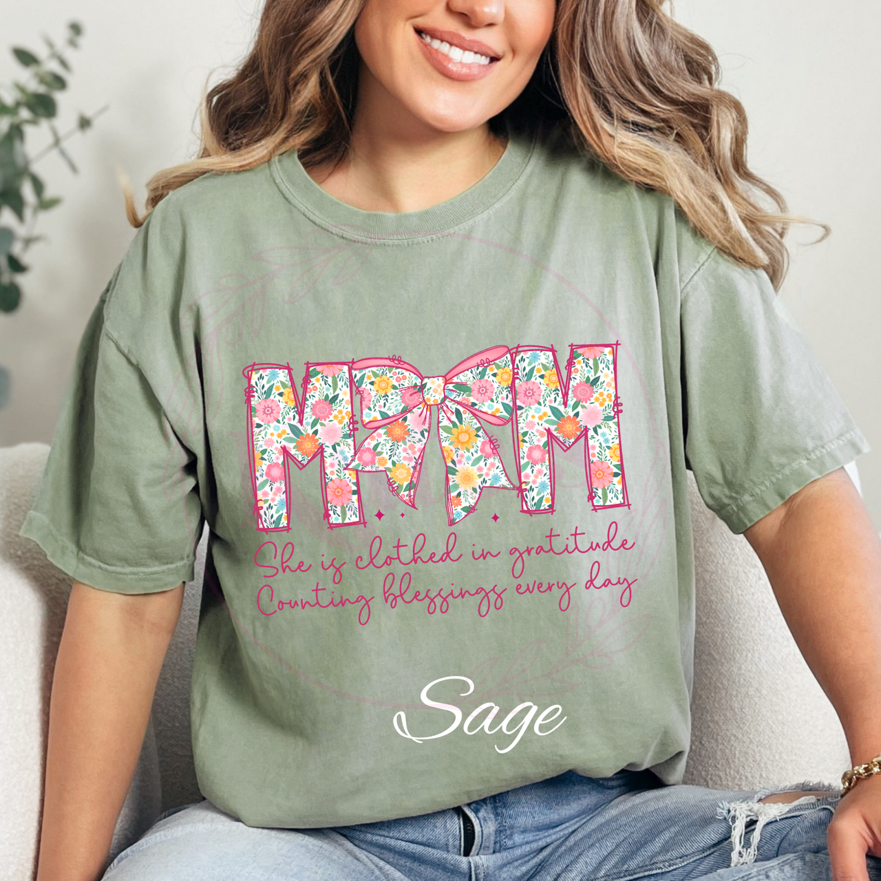 She Is Clothed In Gratitude Comfort Colors T-Shirt