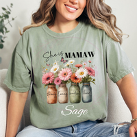She Is Mamaw Comfort Colors T-Shirt
