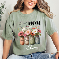 She Is Mom Comfort Colors T-Shirt