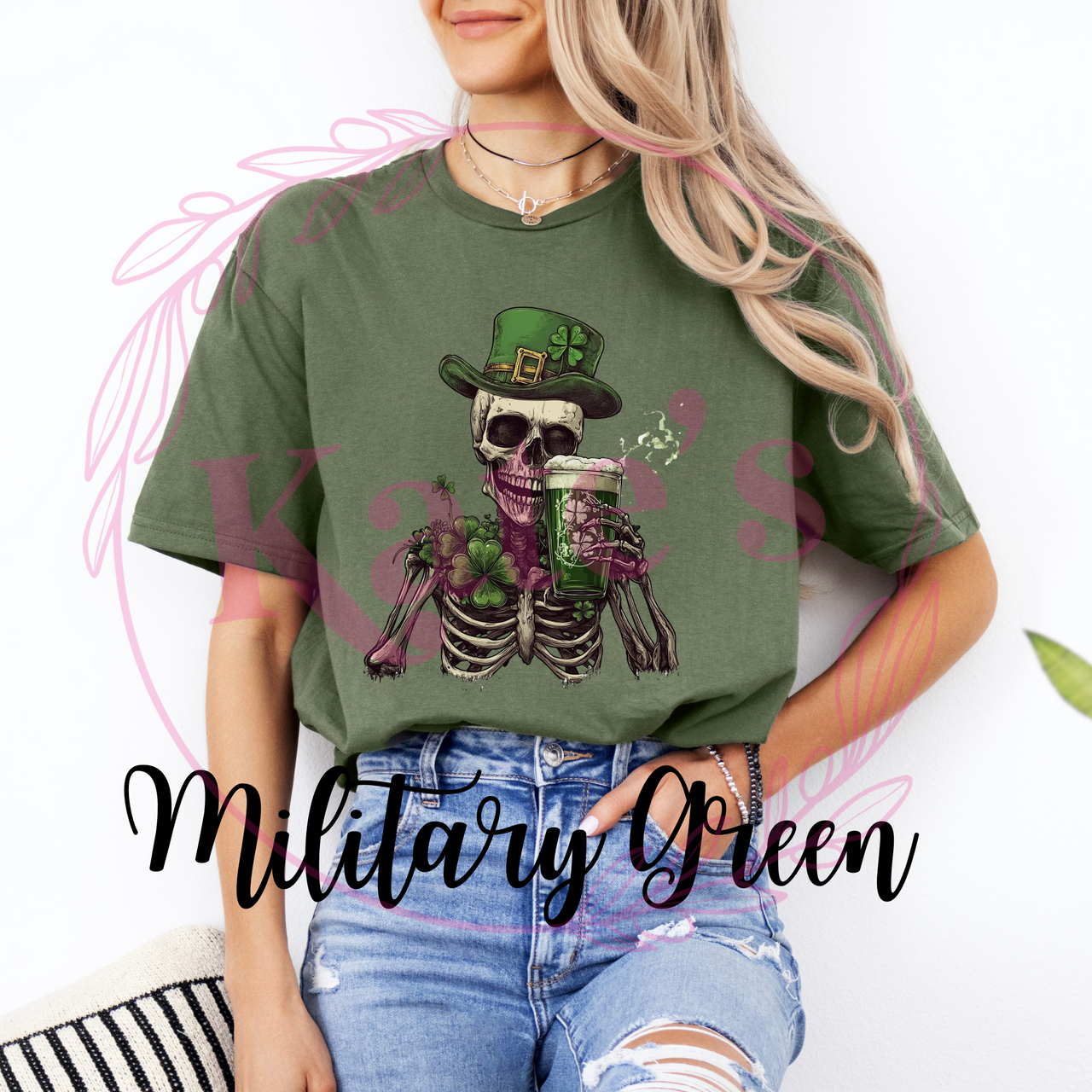 St. Patrick's Day Skeleton T-Shirt