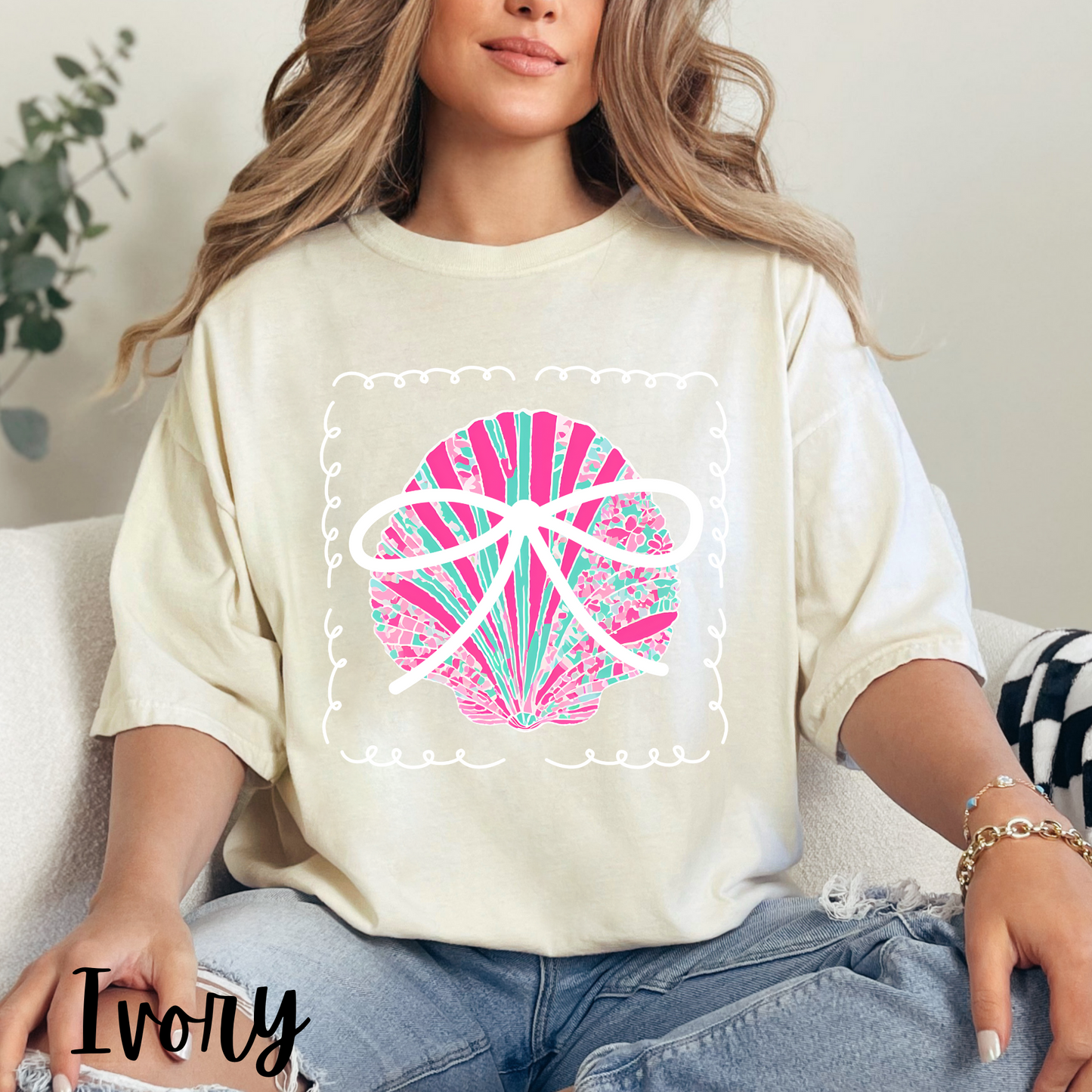 Neon Shell Comfort Colors Tee