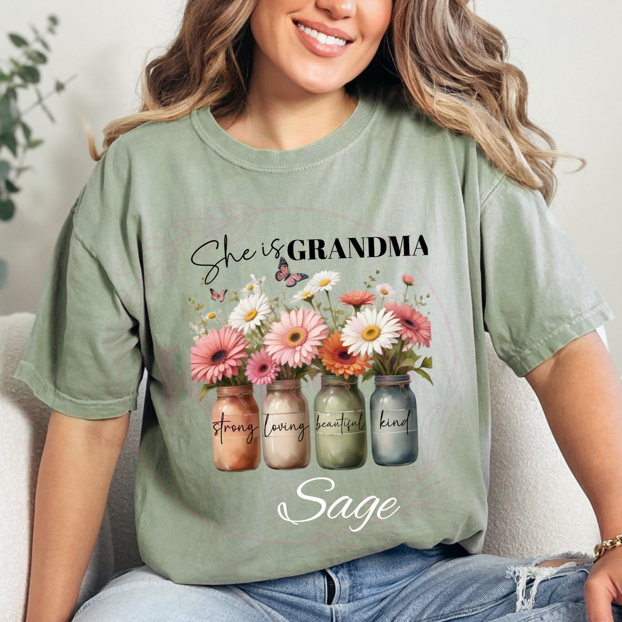 She Is Grandma Comfort Colors T-Shirt