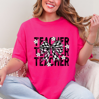 Checkered Teacher T-Shirt
