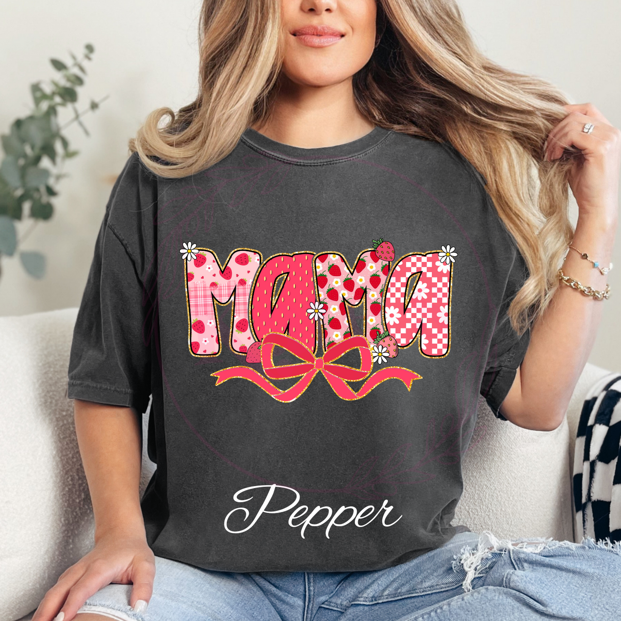 Strawberry Mama Comfort Colors T-Shirt