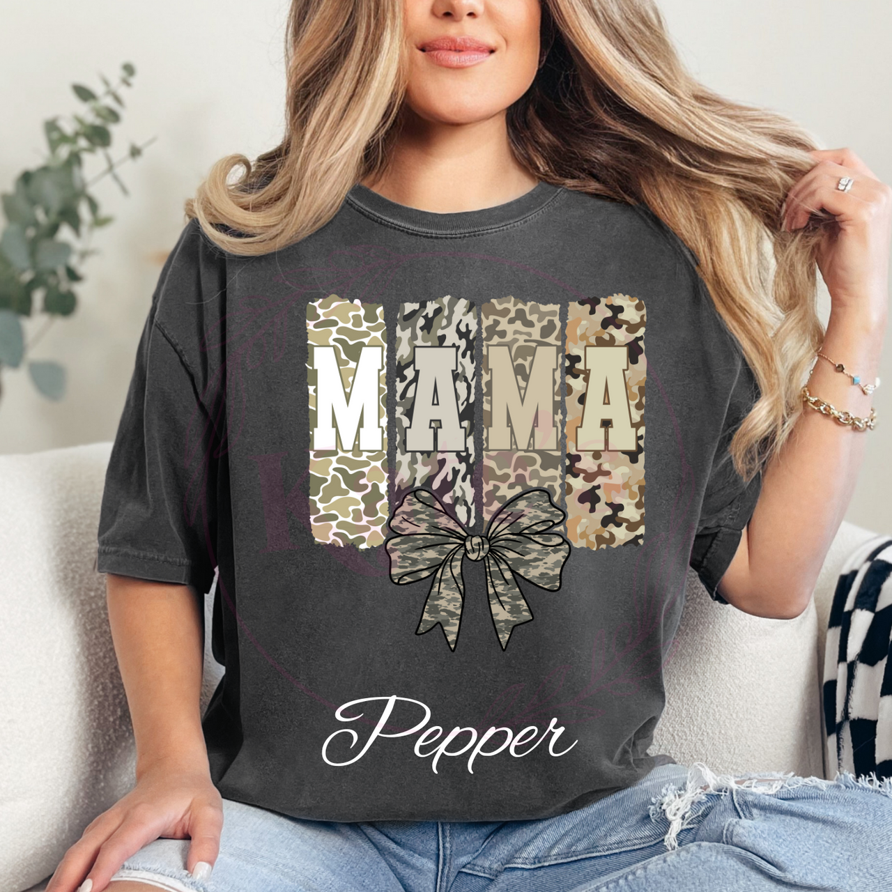 Camo Mama Comfort Colors T-Shirt