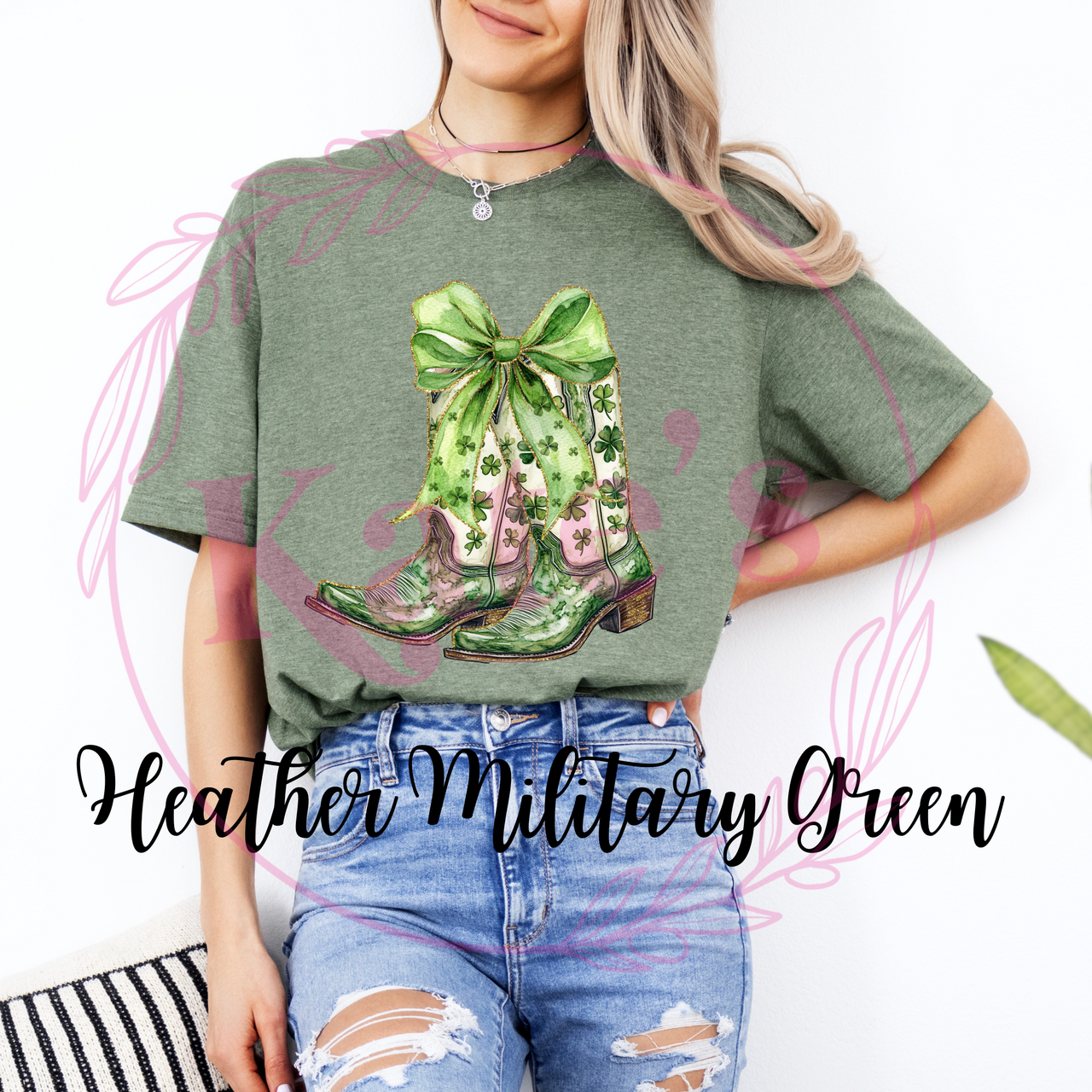 Shamrock Cowboy Boots T-Shirt