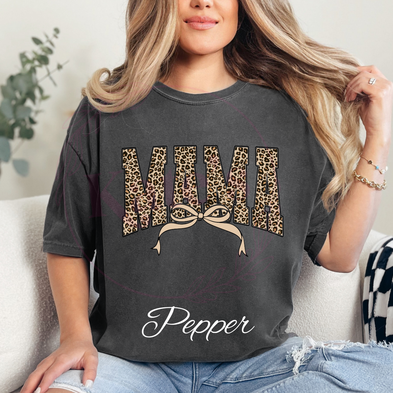Cheetah Mama Comfort Colors T-Shirt