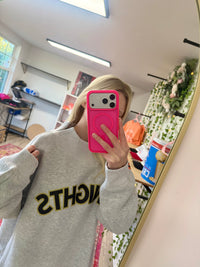 Oversized Turtleneck Mascot Sweatshirt