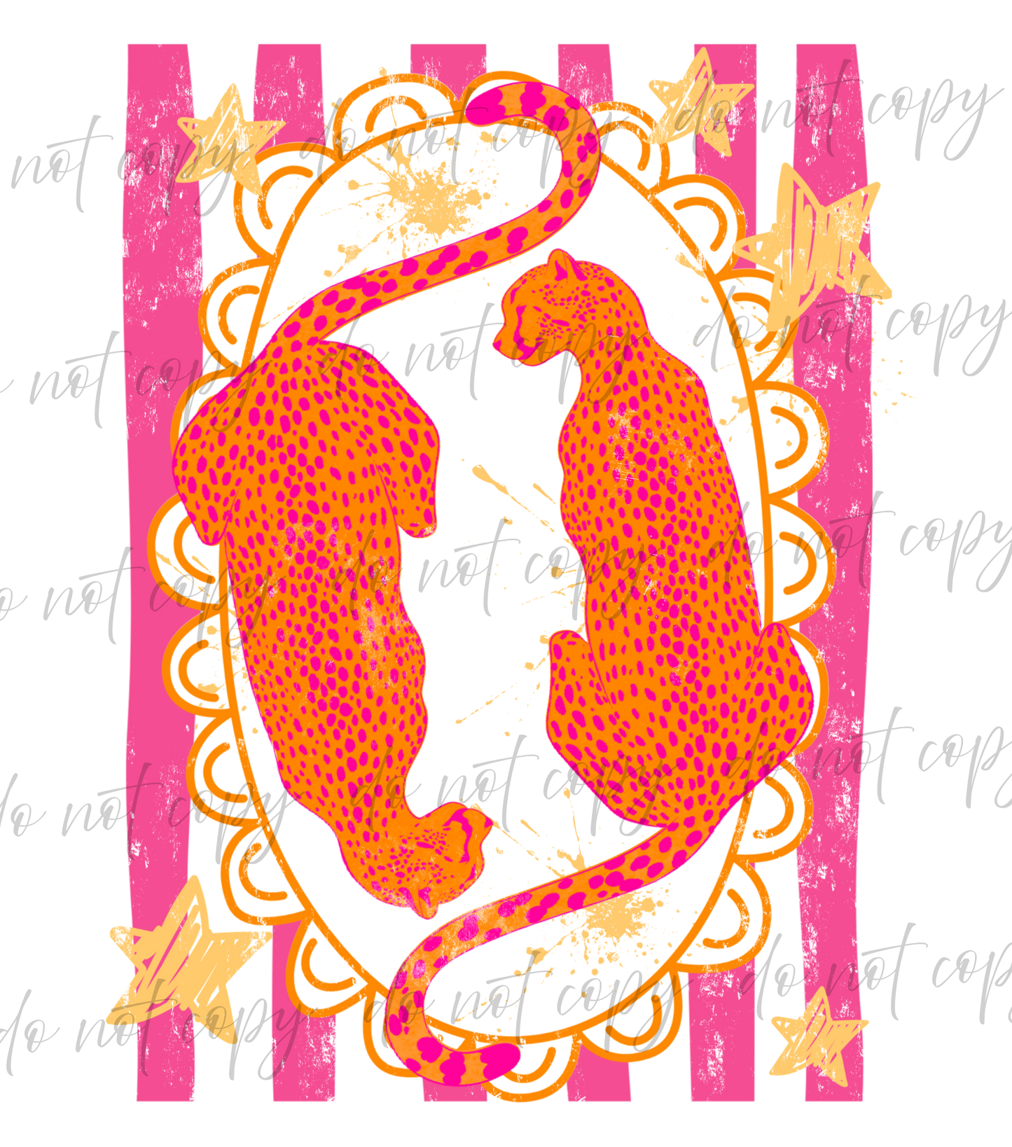Preppy Leopard - 9 Color Direct-To-Film Transfer