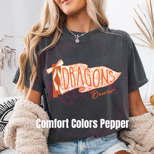 Custom Mascot Pennant Adult T-Shirt