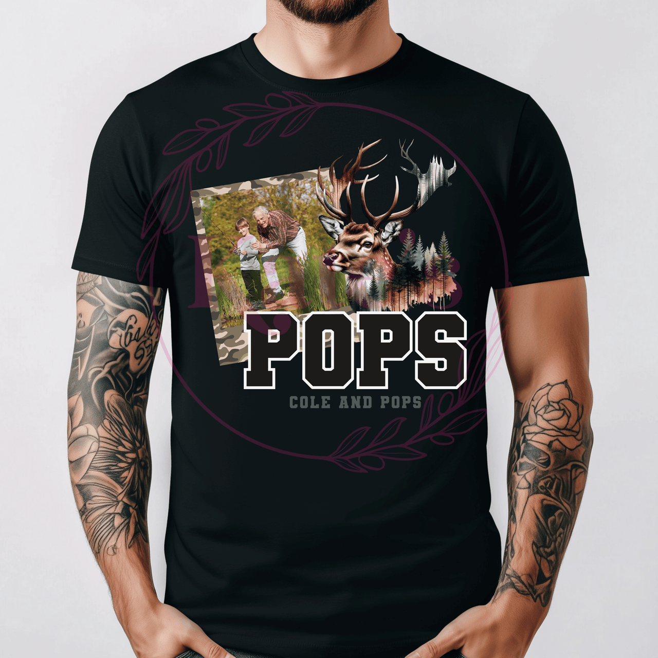 Custom Fathers Day Deer T-Shirt