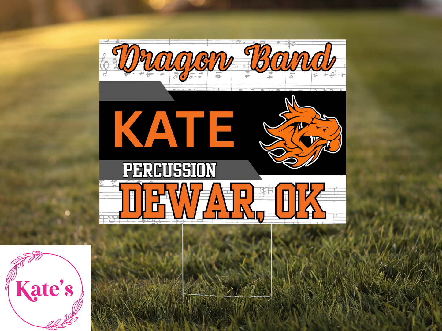 Dewar Dragons Band Yard Sign